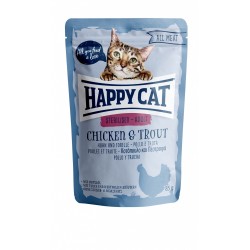 Happy Cat All Meat - Sterilised Adult Chicken & Trout