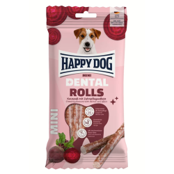 Happy Dog Dental Snacks - Dental Rolls Mini - kramtomi skanėstai (ritinėliai) šunims