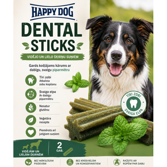 Happy Dog Dental Snacks - Dental Sticks - жевательные лакомства (палочки) для собак