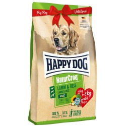 Happy Dog NaturCroq Lamm & Reis - sausas ėdalas šunims su ėriena ir ryžiais