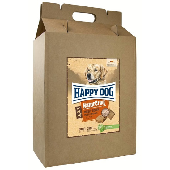 Happy Dog NaturCroq Müsli-Ecken - šunų skanėstai sausainių pavidalu su paukštiena