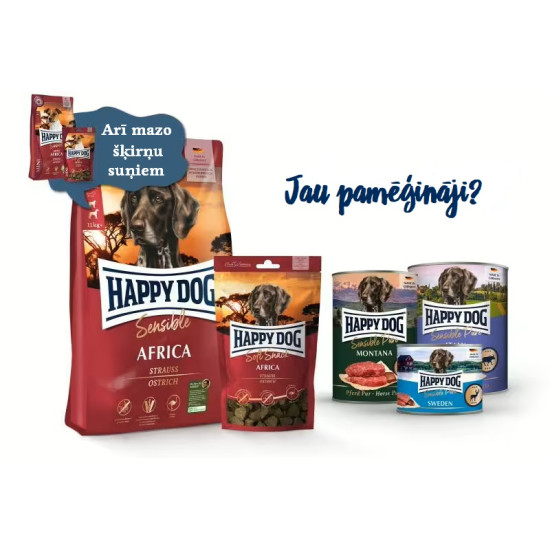 Happy Dog Sensible Pure Africa - консервы для собак с мясом страуса