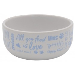 Happy Cat Ceramic Feeding Bowl