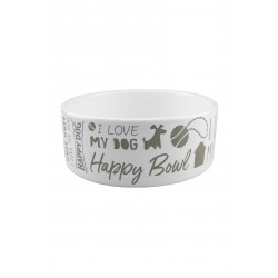 Happy Dog Ceramic Feeding Bowl (small)