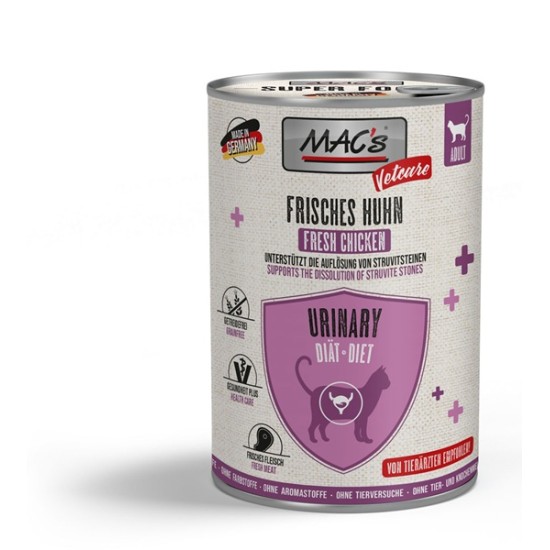 MAC's Cat Vetcare Urinary Rind & Pute - Konservuotas kačių maistas šlapimo takų sveikatai su jautiena ir kalakutiena
