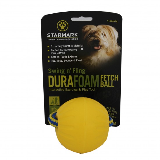 Starmark Swing 'n Fling Durafoam Fetch Ball